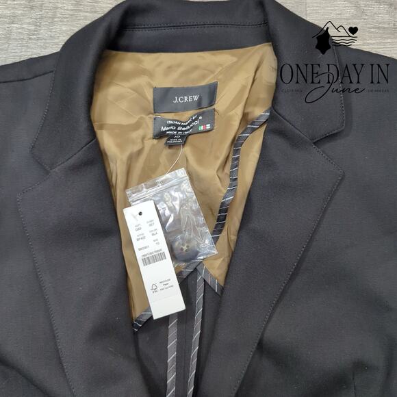 J.Crew Italian Made 2 Button Blazer Size 10 - Picture 2 of 5